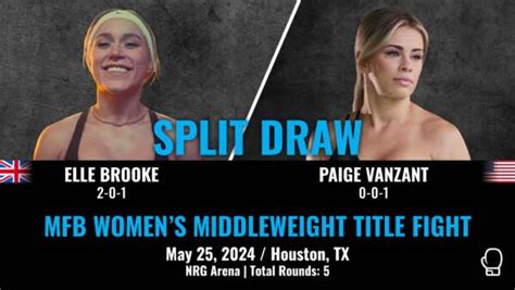 only fans paige van zant|Brooke, VanZant Draw at X Series 15